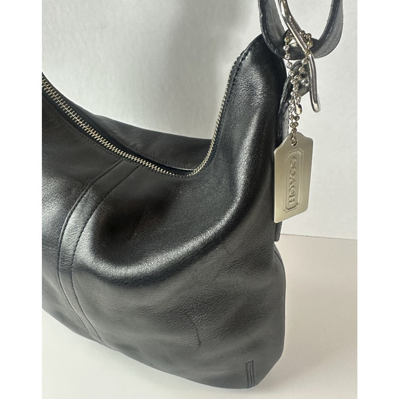 Coach Black Leather Slim Legacy Crossbody Shoulder Bag Adjustable 9326 Purse - Picture 15 of 16